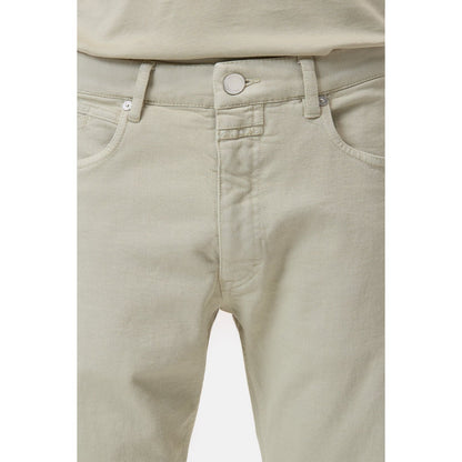 Men's Cooper True Stretch Jean in Cloud Grey by Closed Men's, showing a slim-fit denim with a classic five-pocket design.