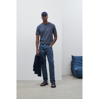 Men's Cooper True Regular Jean in Smoky Blue by Closed Men's, showing the classic fit and denim texture.