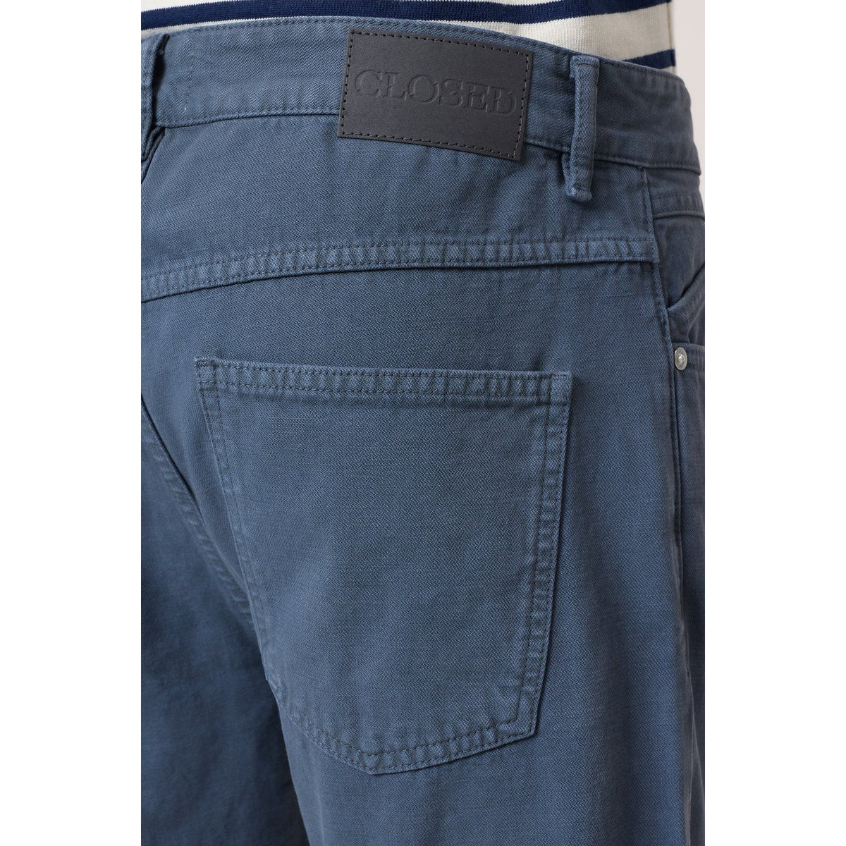 Men's Cooper True Regular Jean in Smoky Blue by Closed Men's, showing the classic fit and denim fabric with a front view.