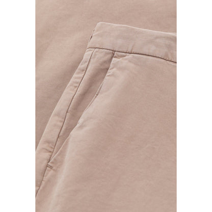 Men's Clifton True Slim Pant in Cashew Cream by Closed Men's, showing the tailored fit and fabric texture of the slim-fit trousers.