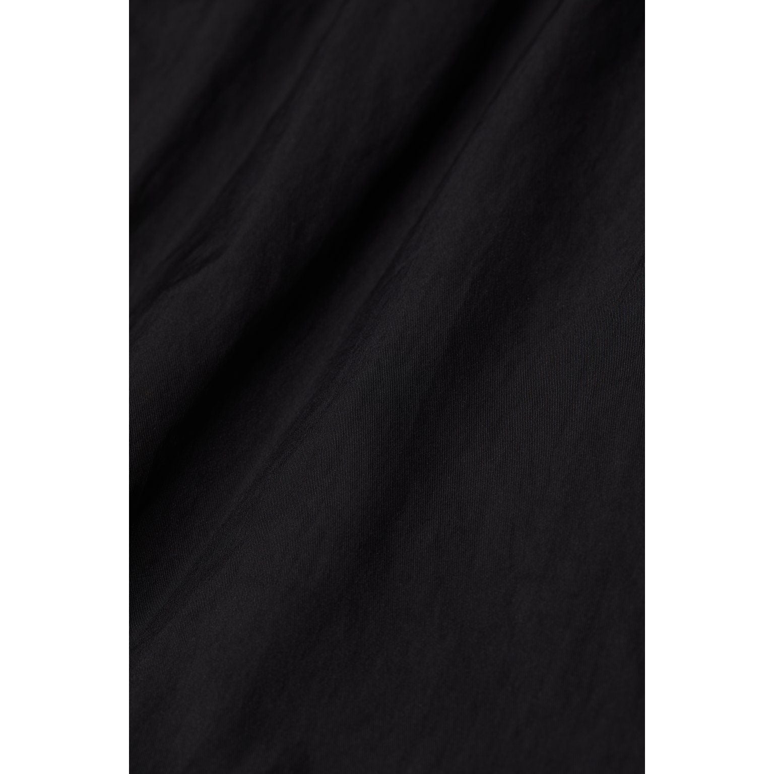 Men's nylon flight jacket in ebony, closed men's outerwear with a sleek, classic design and durable fabric.