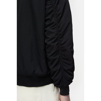 Men's nylon flight jacket in ebony by Closed Men's, featuring a sleek design and durable material for a stylish, functional look.