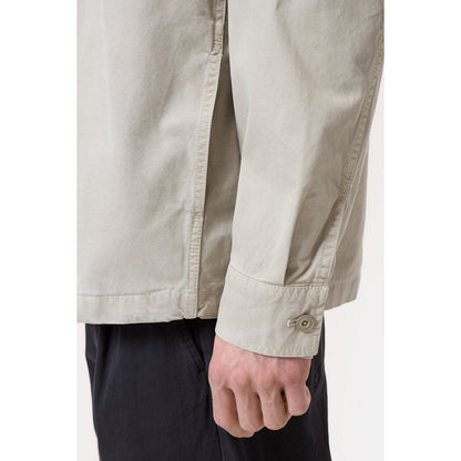 Men's flax beige shirt with zipper from Closed Men's, featuring a casual fit and front zipper closure.