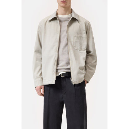 Men's flax beige shirt with zipper from Closed Men's, featuring a casual fit and stylish design.