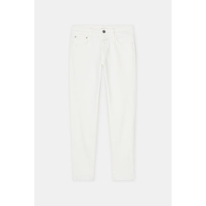 Women's ivory Baker Power Stretch Skinny Jeans by Closed Women's, showcasing a fitted denim style with a high waist and stretch fabric.