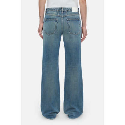 Women's Gillan Wide Jean in mid blue denim from Closed Women's, showing the relaxed fit and classic five-pocket design.