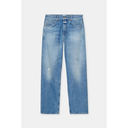 Women's Jonta Relaxed Jean in mid blue from Closed, showcasing a casual fit and classic denim style with visible stitching and pockets.