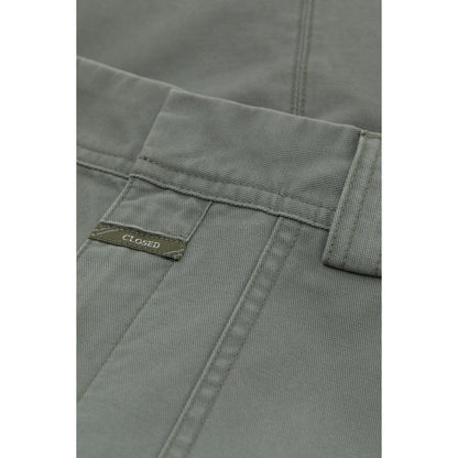 Women's Rhannon Barrel Pants in faded green by Closed, featuring a relaxed fit and stylish design, shown in the product image.