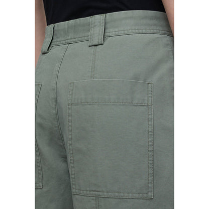 Women's Rhannon Barrel Pants in faded green by Closed, featuring a relaxed fit and stylish design.