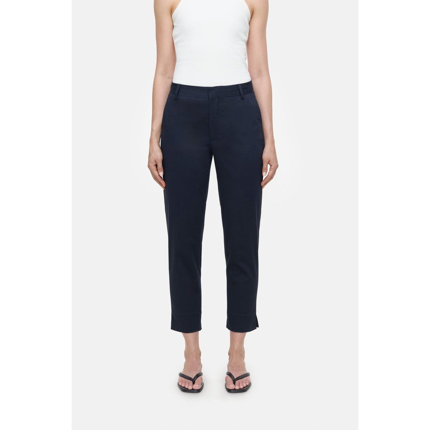 Dark Night Sonnett Slim Pants by Closed Women's, fitted dark-colored slim pants with a sleek design.