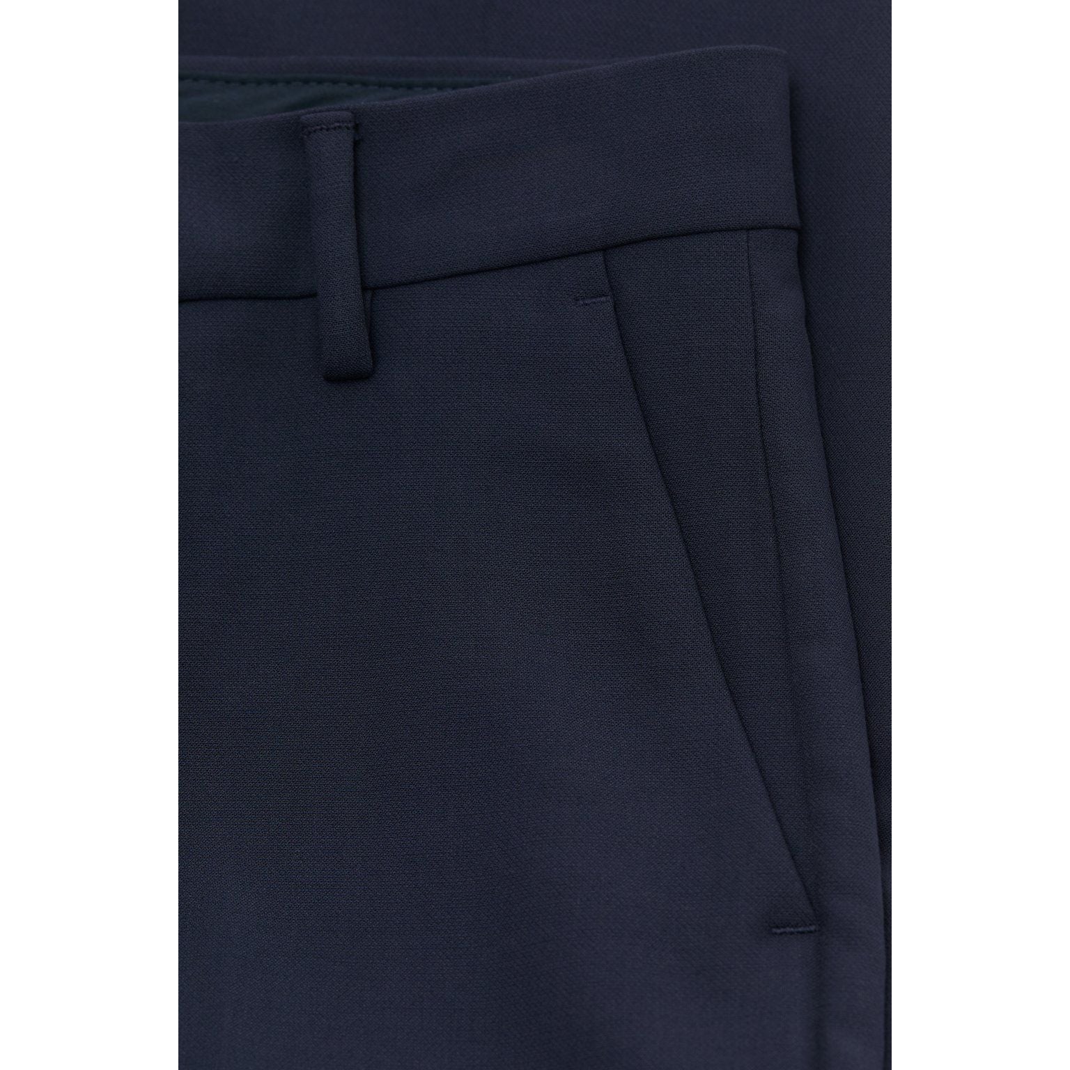 Closed Women's Sonnett Slim Pant in Dark Night, sleek dark-colored slim-fit women's pants displayed on a model.