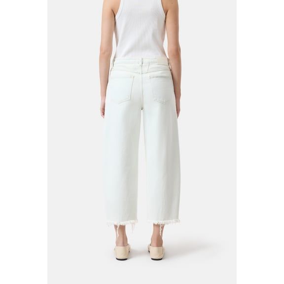 Women's Stover-X Comfort Stretch Relaxed Jean by Closed, extreme light wash, featuring a relaxed fit and stretch denim fabric.