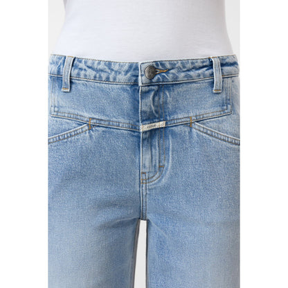Light blue women's Stover-X Comfort Stretch Relaxed Jean by Closed Women's, showcasing a relaxed fit and classic denim style.