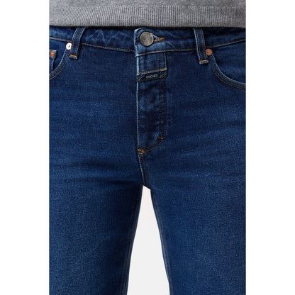 Closed Women's Gillan Comfort Stretch Wide Jean in dark blue, showcasing the relaxed fit and classic denim style.