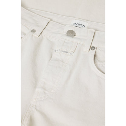 Women’s Nikka Wide Jean in stone beige by Closed, showing the relaxed fit and classic denim texture on a neutral background.