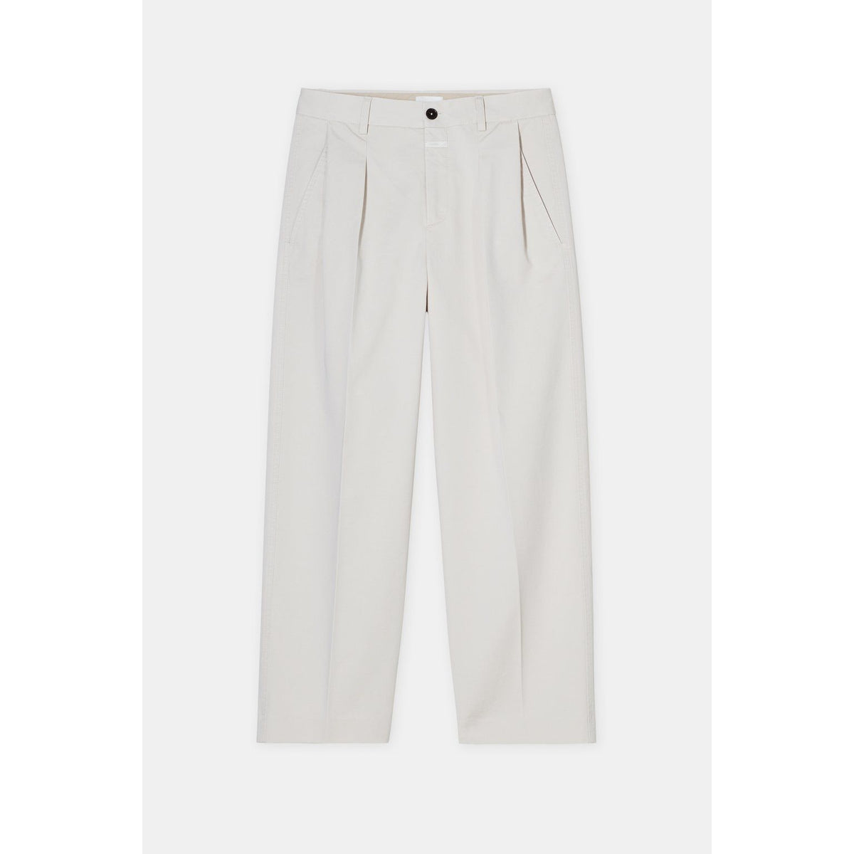 Women's Ruthy Relaxed Pant in stone beige by Closed Women's, featuring a comfortable, relaxed fit and casual style.