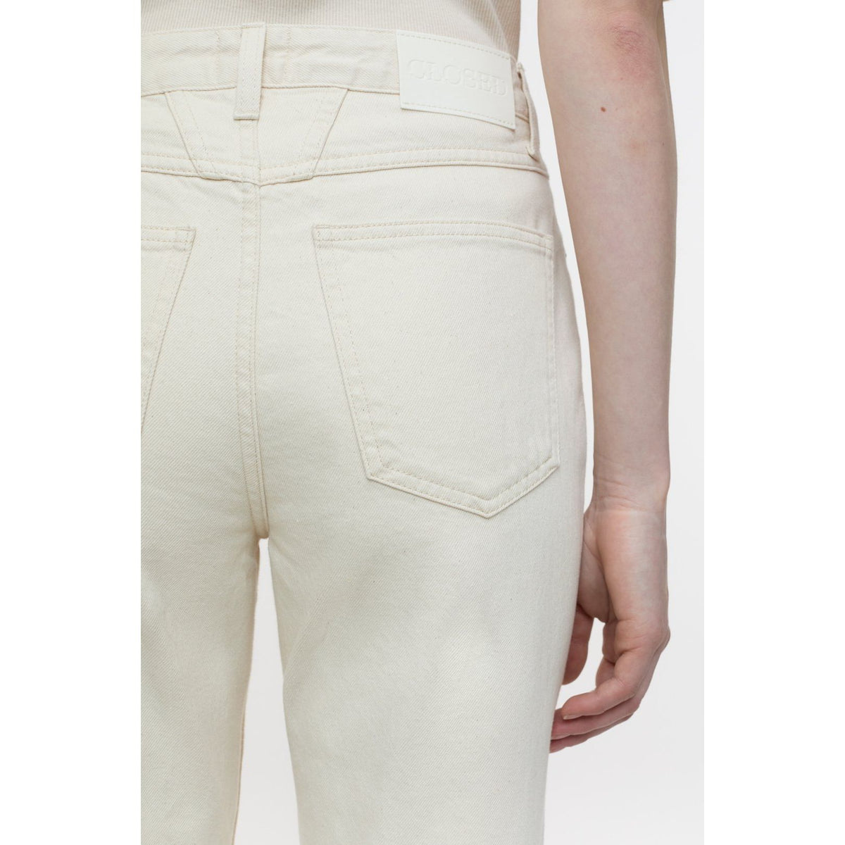 Women's A Better Blue Roan Ivory shirt by Closed Women's, featuring soft fabric and classic fit.