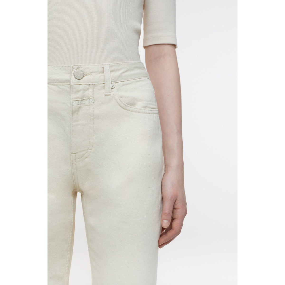 Women's A Better Blue Roan Ivory by Closed Women's, showcasing the stylish blend of blue and ivory fabric details.