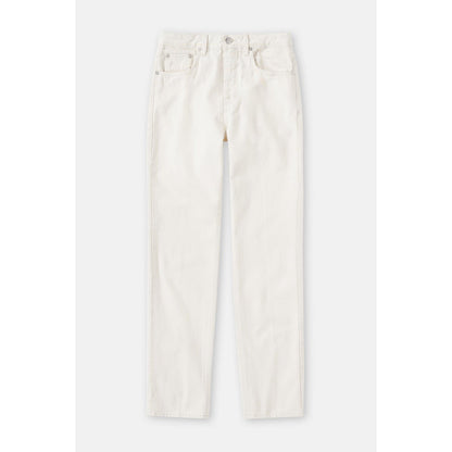 Women's A Better Blue Roan Ivory riding jeans by Closed Women's, showing fit and denim texture.