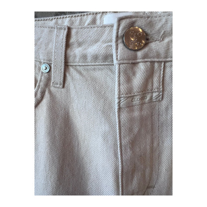 Closed Women's A Better Blue Roan ivory women's shirt with a relaxed fit and soft fabric, shown on a hanger.