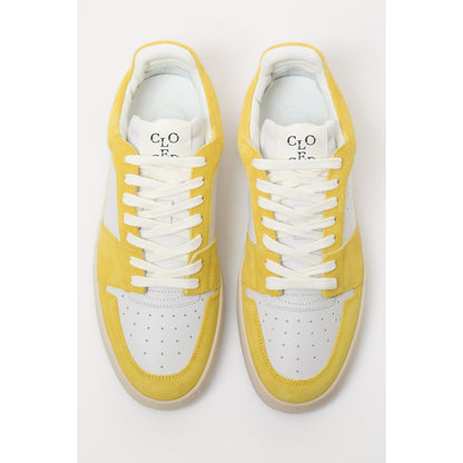 Women's primary yellow low-top sneaker by Closed Women's, featuring a sleek design and comfortable fit.