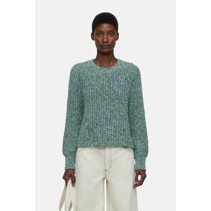 Women's Mouliné Knitted Jumper in Midnight Lake by Closed, featuring a cozy, textured knit design in deep blue.
