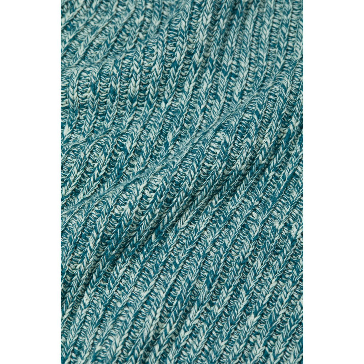 Women's Mouliné knitted jumper in Midnight Lake from Closed Women's, featuring a cozy, textured knit design.