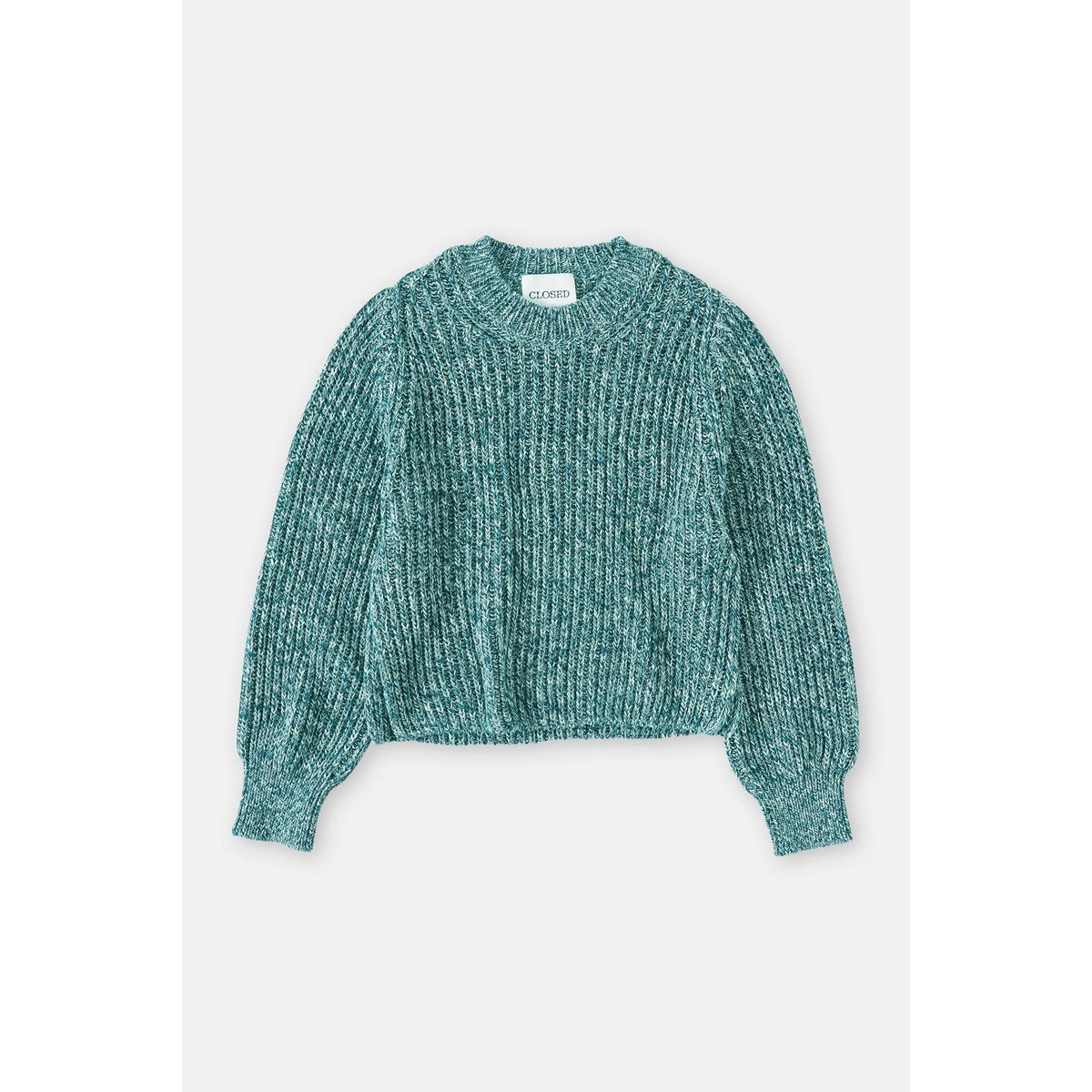 Women's Mouliné Knitted Jumper from Closed in Midnight Lake, featuring a cozy knit fabric and stylish fit.
