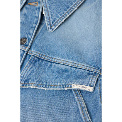 Women's 33° Mid Blue Denim Jacket by Closed, casual fit with classic stitching and button closure, styled for everyday wear.