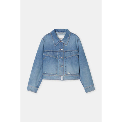 Women's 33° Mid Blue Denim Jacket by Closed Women's, featuring classic style and durable denim fabric.