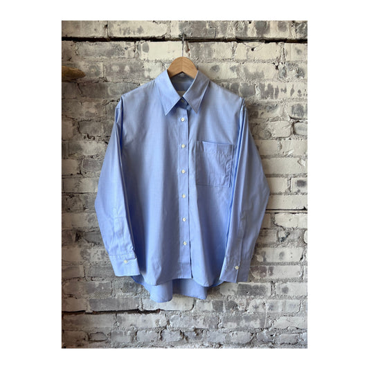 Cotton Shirt Blouse - Lazio Blue - DUNE + SALT
