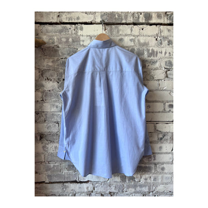 Women's cotton shirt blouse in Lazio Blue by Closed, featuring a classic fit and soft fabric, perfect for casual or office wear.