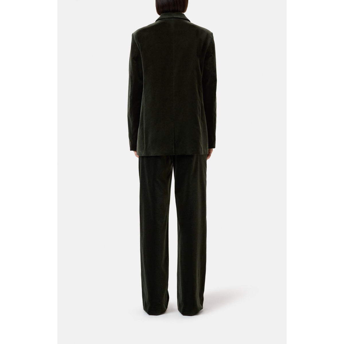 Women's Lola Velvet Blazer in Irish Coffee by Closed Women's, featuring a tailored fit and plush velvet fabric.