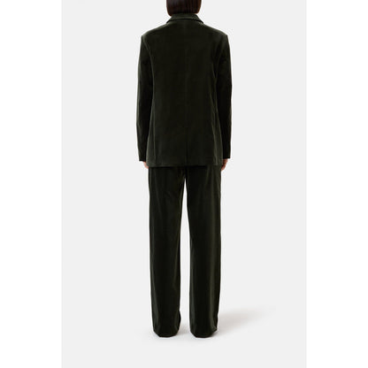Women's Lola Velvet Blazer in Irish Coffee by Closed Women's, featuring a tailored fit and plush velvet fabric.