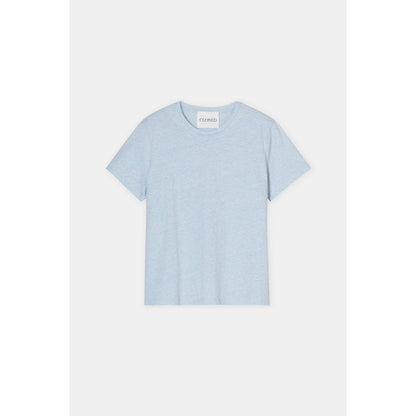 Women's melange Lazio Blue T-shirt by Closed, showcasing a comfortable fit and stylish fabric texture.