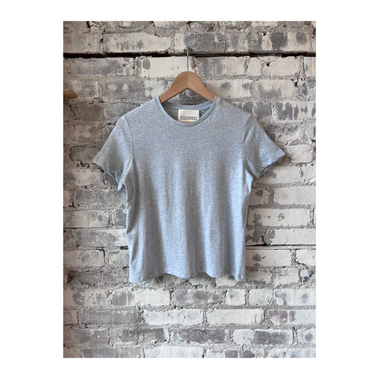 T-Shirt in Melange - Lazio Blue - DUNE + SALT