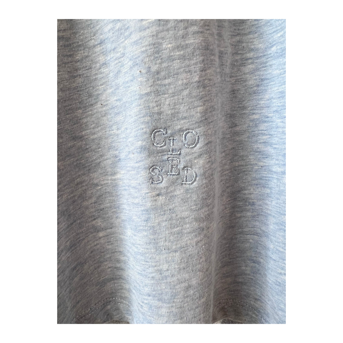 Women's melange Lazio Blue T-shirt by Closed Women's, casual fit with soft fabric and stylish color.