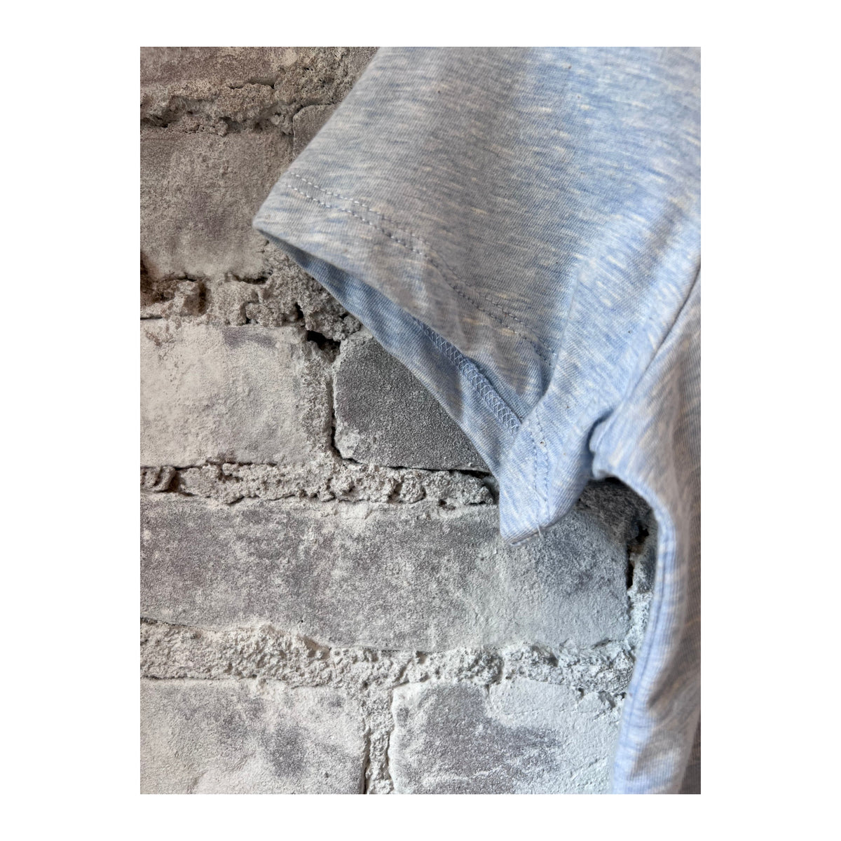 Women's melange Lazio Blue T-shirt by Closed, casual fit, soft fabric, featuring a round neckline and short sleeves.