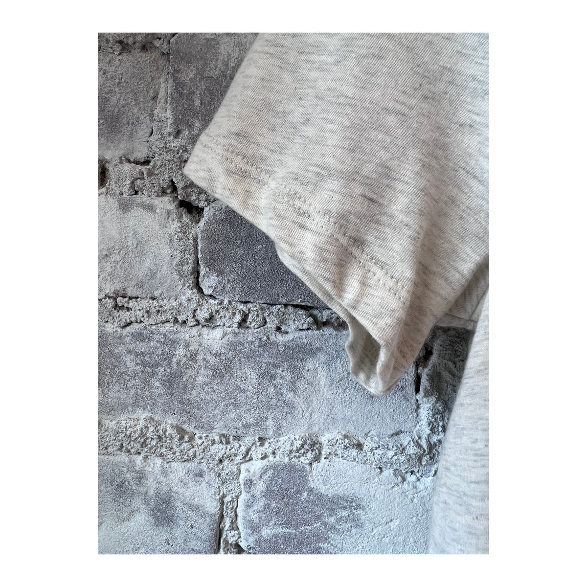 Women's melange beige T-shirt by Closed Women's, casual fit, soft fabric, featuring a subtle textured pattern.