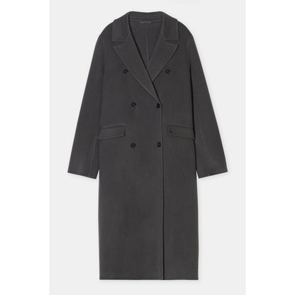 Women's Virgin Wool Cashmere Blend Coat in Irish Coffee color by Closed Women's, featuring a stylish and cozy design.
