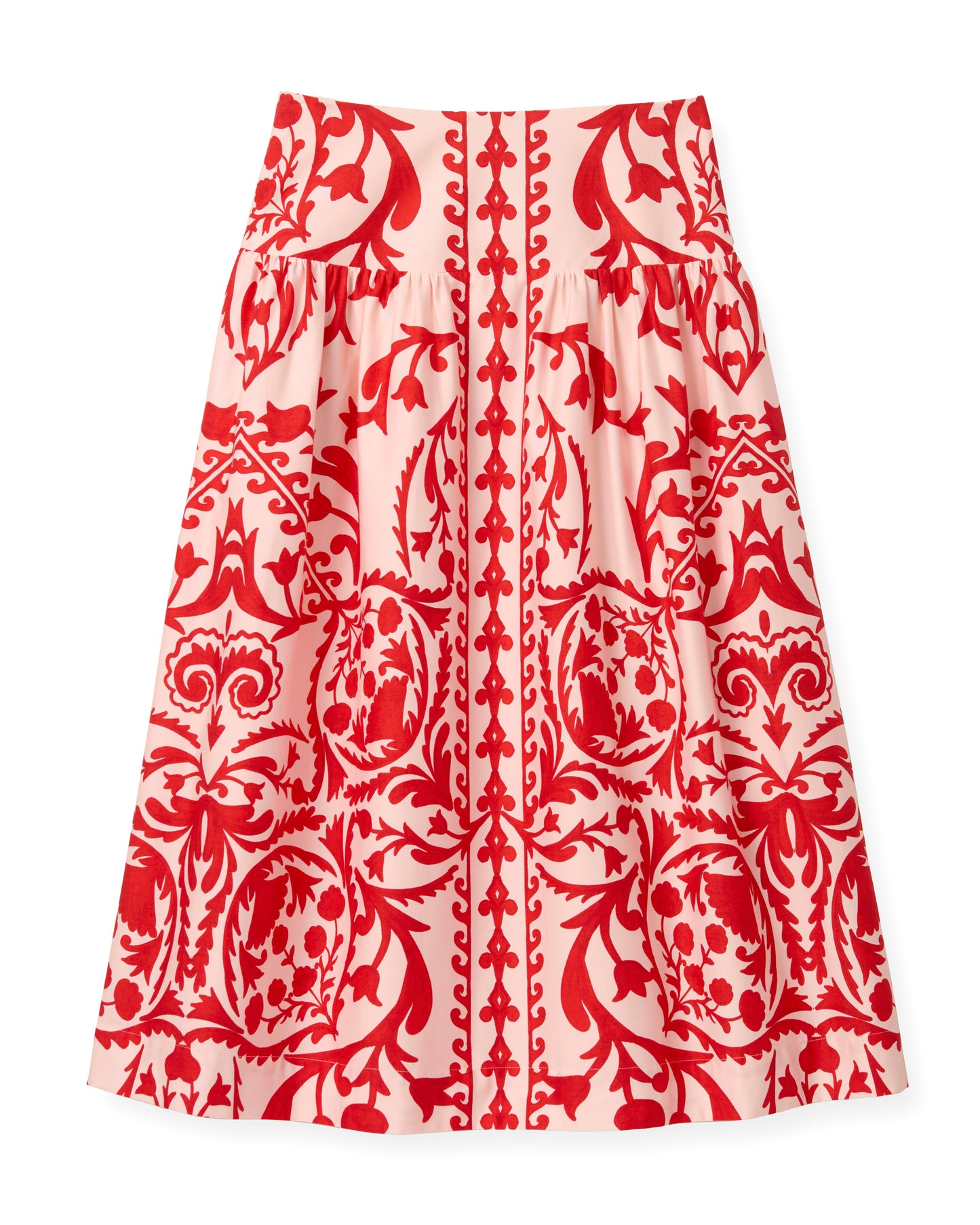 Georgia Skirt in Faraway Print - Poppy