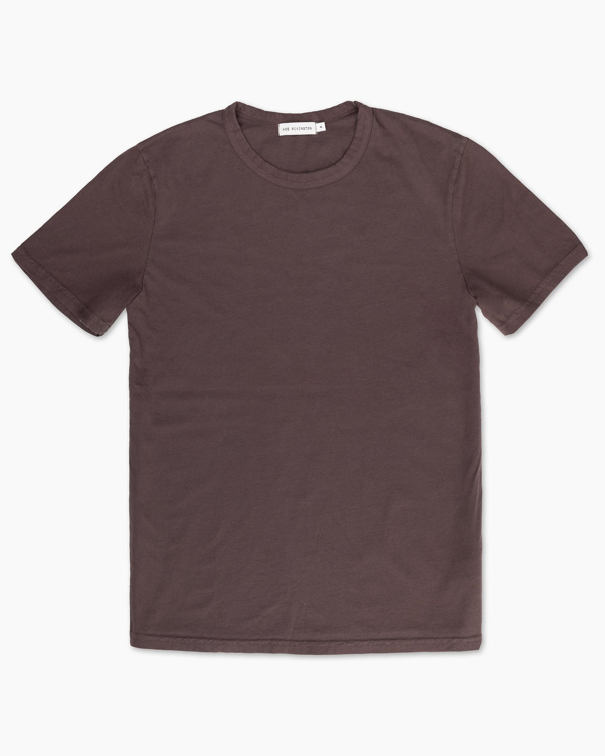 Ace Rivington Supima SS Crewneck Tee - Cocoa Dark Slate Gray