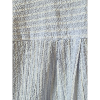 Women's Hartford Cola Woven Shirt in white and light blue, featuring a casual, stylish design with a collar and button-down front.