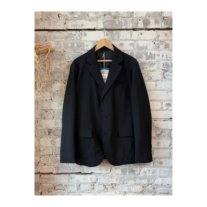 Men's navy Comfortemp® blazer by Aspesi, tailored fit, with structured lapels and front pockets, stylish and versatile for formal or casual wear.