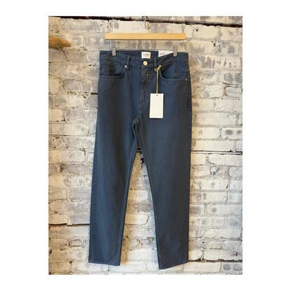 Men's Cooper True Regular Jean in Smoky Blue by Closed Men's, showing the fit and denim fabric details.