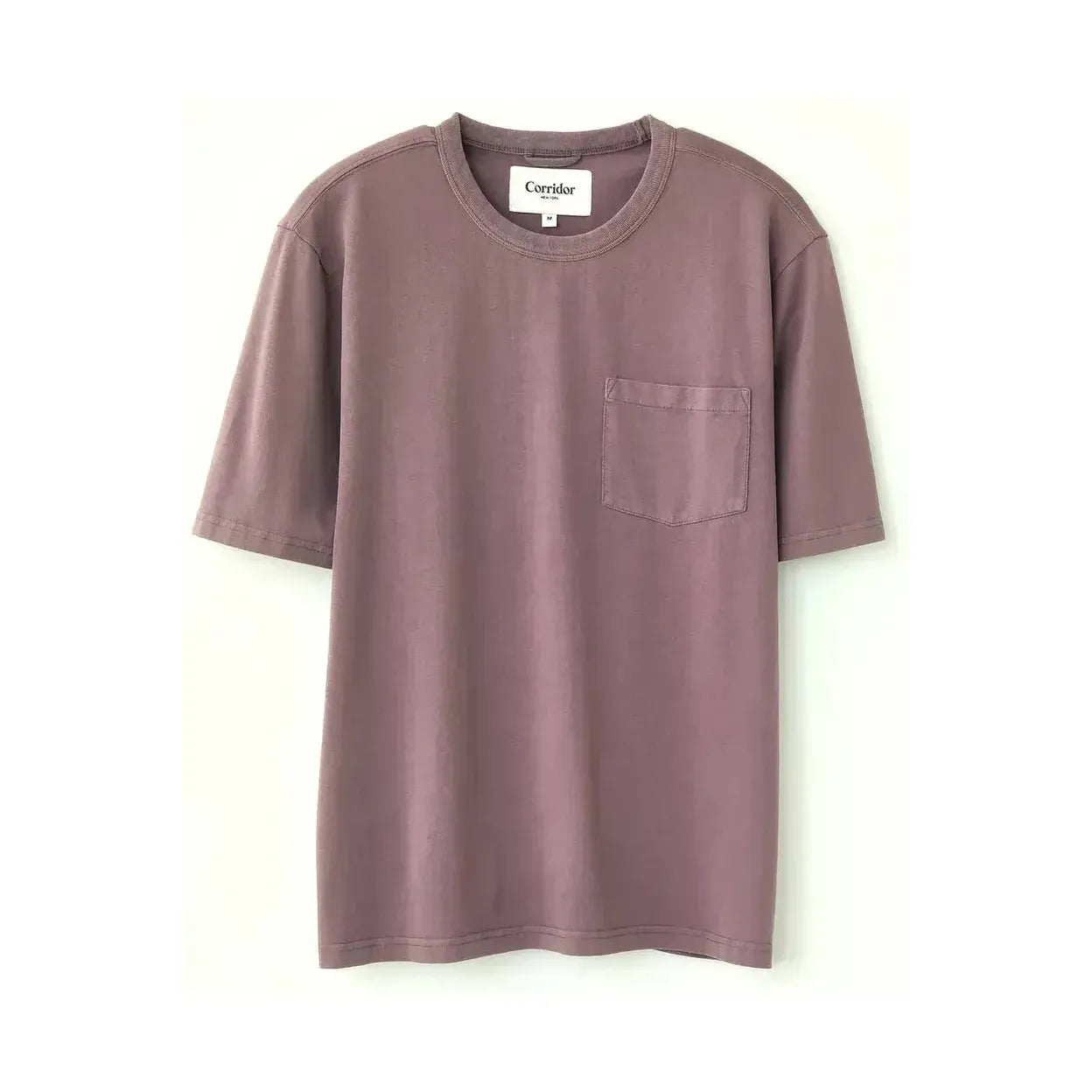 Men's violet garment dyed tee from Corridor featuring a relaxed fit and soft, vintage-style fabric.