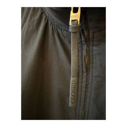 Men's cotton bomber jacket in smokey blue by Closed, featuring a stylish fit and classic bomber design.