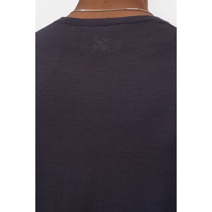 Men's Magma Black cotton jumper by Closed Men's, featuring a classic crew neck and soft knit fabric.