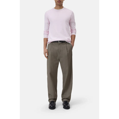 Men's cotton jumper in Quartz Pink by Closed Men's, featuring a soft, comfortable fit and classic knit design.