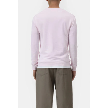 Men's cotton jumper in Quartz Pink by Closed Men's, featuring a soft knit fabric and a relaxed fit.